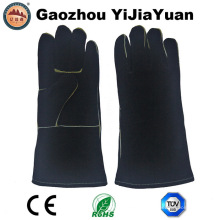 Guantes de soldadura resistentes al calor de piel de vaca, guantes de barbacoa